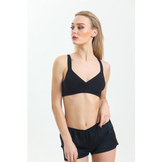 Combed Fabric Sports Bra