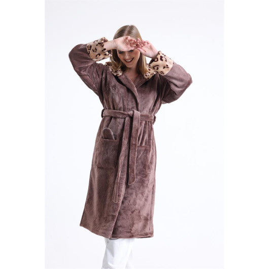 Long Fleece Dressing Gown