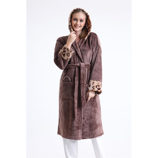 Long Fleece Dressing Gown