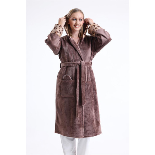 Long Fleece Dressing Gown