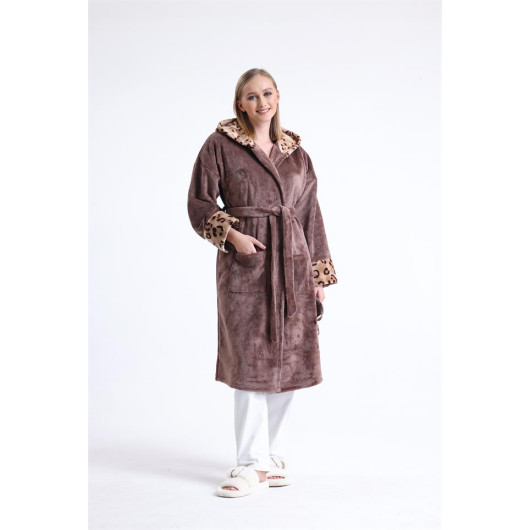 Long Fleece Dressing Gown