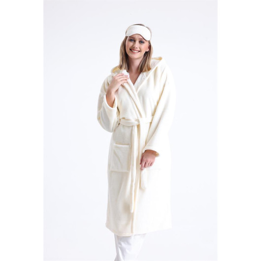 Long Fleece Dressing Gown