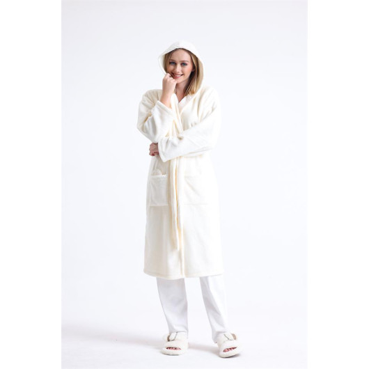 Long Fleece Dressing Gown