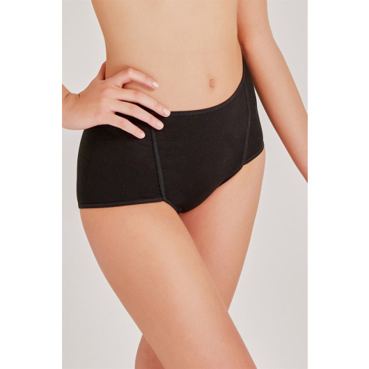 Combed Cotton High Waist 3 Piece Panties