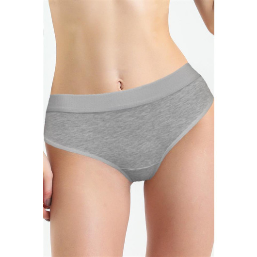 Combed Cotton High Waist Panties