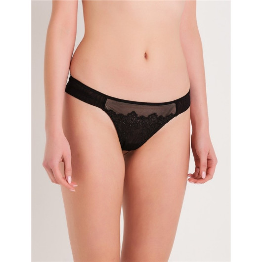 Brode Lace Brazilian String Panties