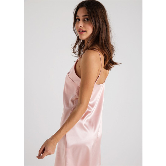 Satin Nightgown With Straps