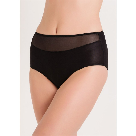 Wide Edge High Waist Tulle Panties