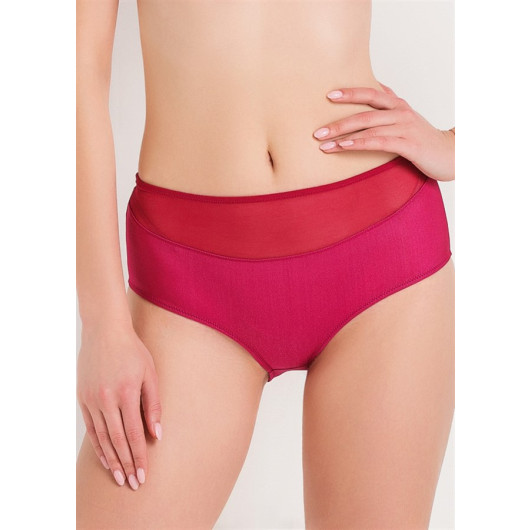 Wide Edge High Waist Tulle Panties