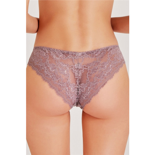 Fabric Front Lace Back Normal Panties