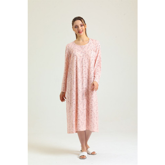 Cotton Patterned Mother Nightgown