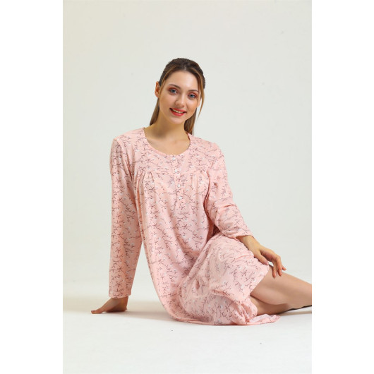 Cotton Patterned Mother Nightgown