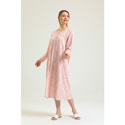 Cotton Patterned Mother Nightgown