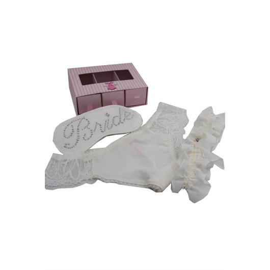 3 Piece Bridal Accessory Set With Drawers