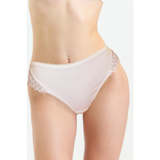 Fabric Front Lace Back Normal Panties