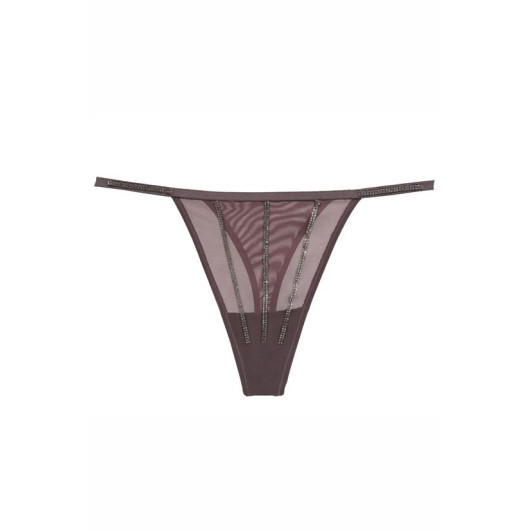 Stoned String Tulle Panties