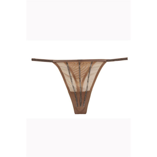 Stoned String Tulle Panties