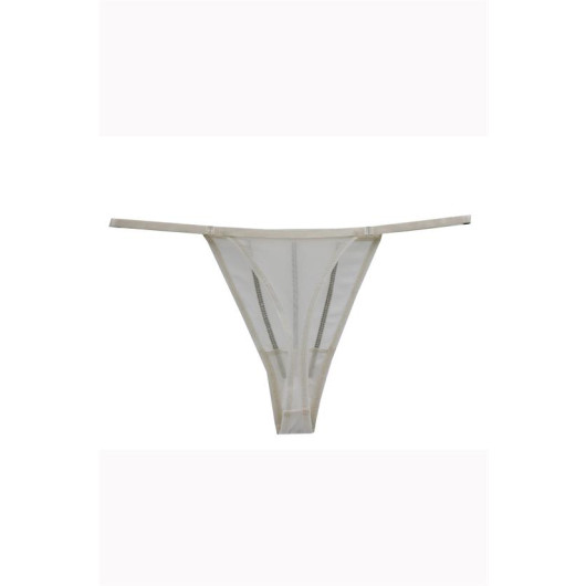 Stoned String Tulle Panties