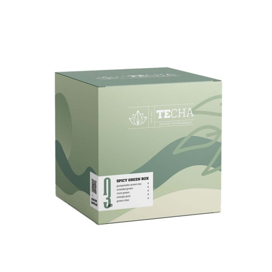 Te Cha Tea Boxes - No:3 Spicy Green Box