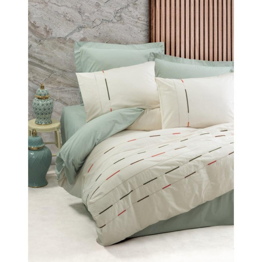 Cotton Box Ranforce Baby Duvet Cover Set Duvet Cover: 100X150Cm Bed Sheet: 120X150Cm Standard Pillow Case: 35X45Cm (2 Pieces) Fabric-Ranforce: 30/1 57 Thread 100% Cotton It Is In Its Original Box. Our Products Are Guaranteed.