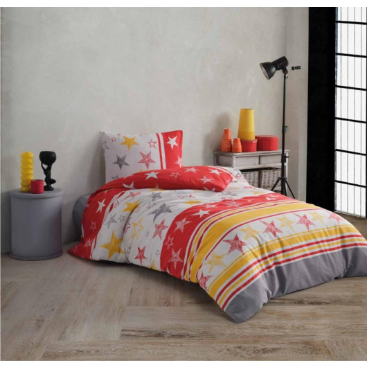 Polo Life Luxury Single Duvet Cover Set-Gs Yellow Red