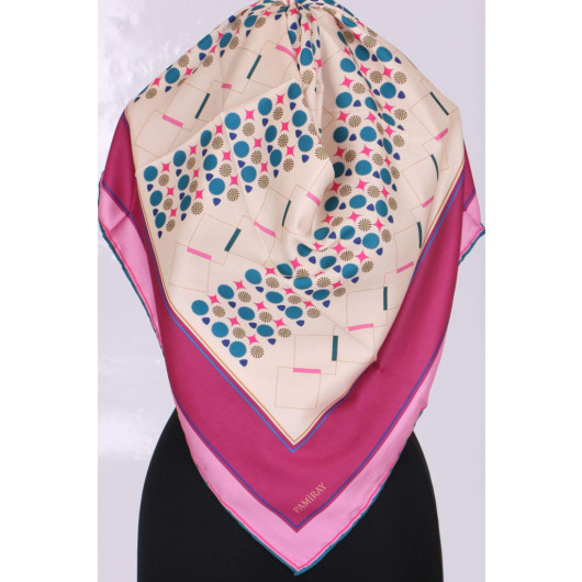 Mixed Patterned Rayon Scarf Plum