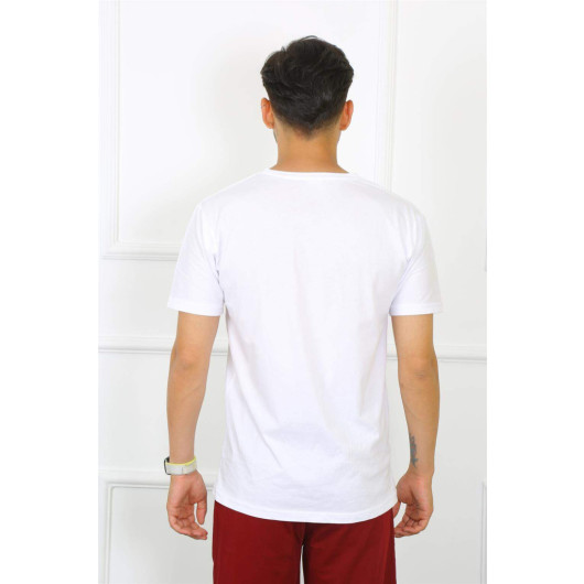 Men's White 100% Cotton T-Shirt