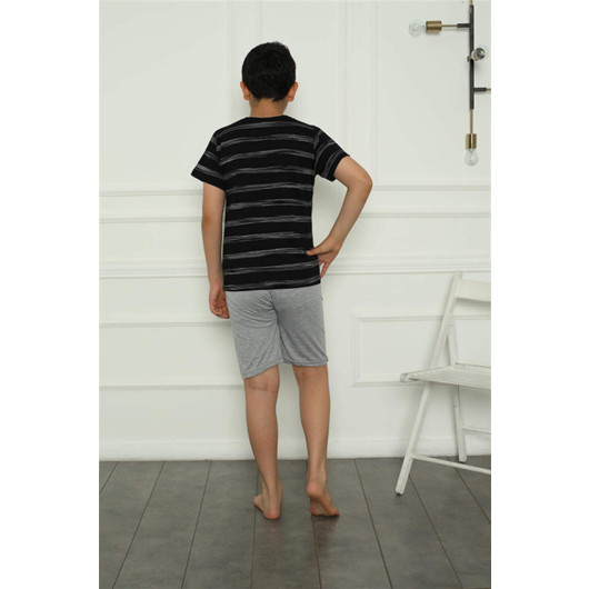 Angelino Boy's Combed Cotton Pajama Set With Shorts 20392