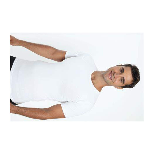 White Round Collar Lycra Flexible Fabric Men's T-Shirt Pack Of 2