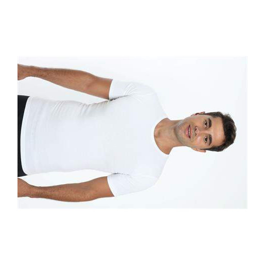White Round Collar Lycra Flexible Fabric Men's T-Shirt Pack Of 2