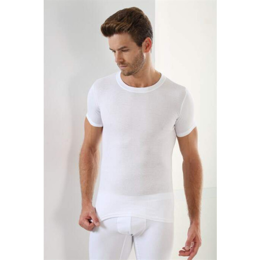 Men's White Premium O Neck T-Shirt