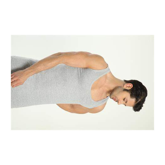 Men's Gray Cotton Loculated Undershirt 3 Pack
