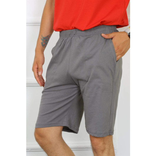 Men's Cotton Smoked Shorts