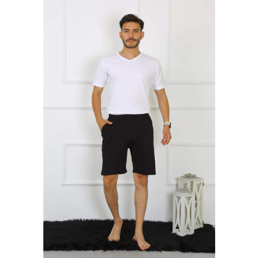 Men's Cotton Black Shorts