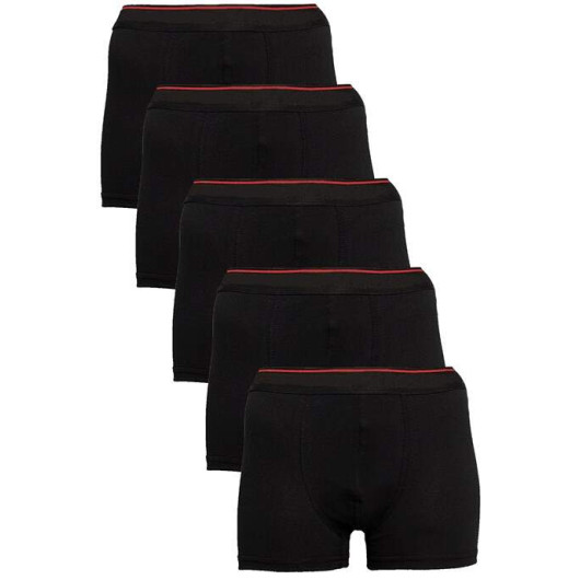 Men's Black Large Size Boxer Pack Of 5