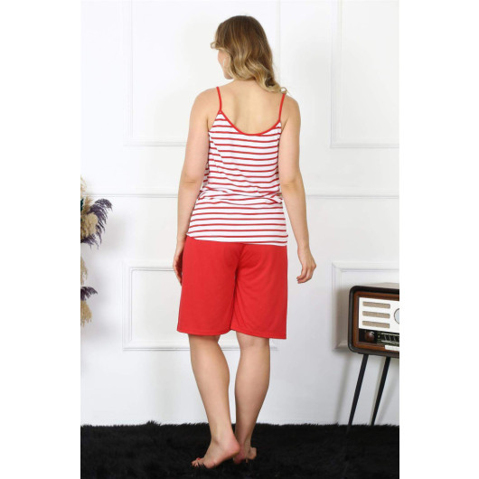 Women's Pajama Set, Large Size, Red