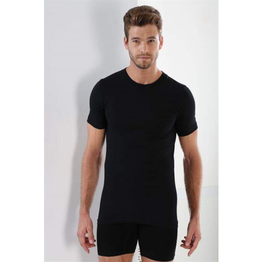 Premium Men's Black 100% Cotton O-Neck T-Shirt