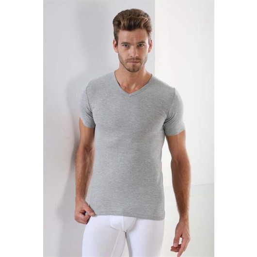 Premium Cotton Men's V-Neck Undershirt 3-Pack