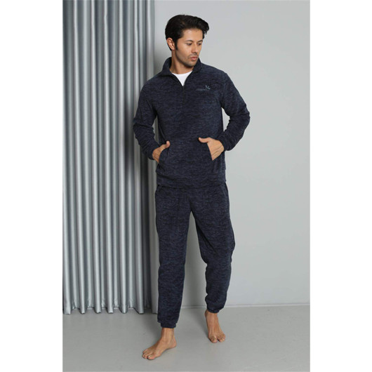 Welsoft Polar Zippered Men's Pajama Set