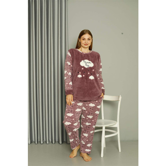 Underwear Welsoft Polar Women's Plus Size Lilac Pajama Set