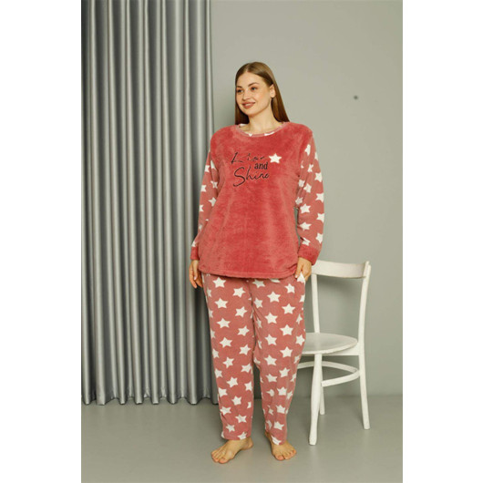 Underwear Welsoft Polar Women's Large Size Powder Pajama Set