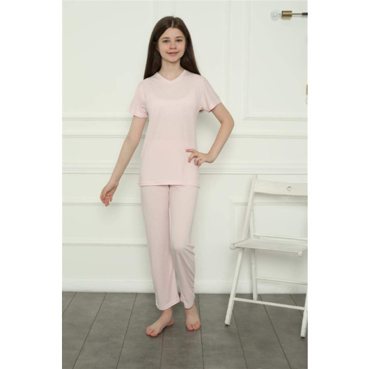 Girls' Winter Pajamas In Combed Cotton