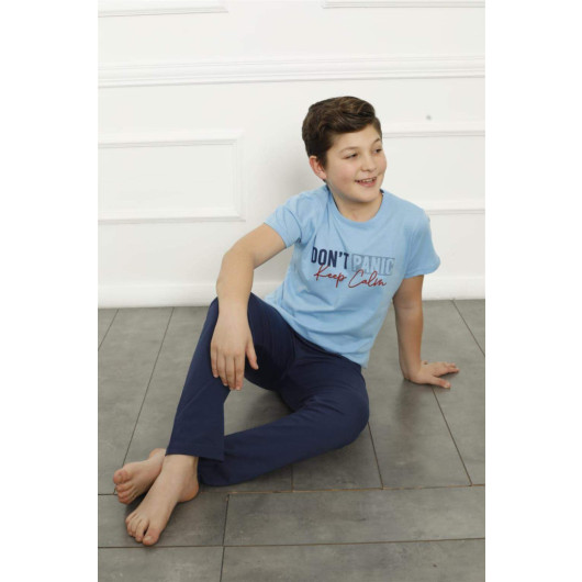 Boy's Cotton Short Sleeve Pajama Set 20380