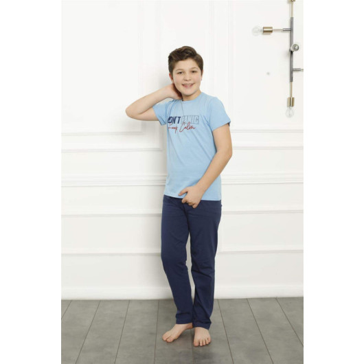 Boy's Cotton Short Sleeve Pajama Set 20380