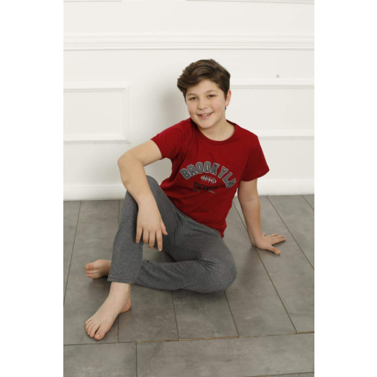 Boy's Cotton Short Sleeve Pajama Set 20381