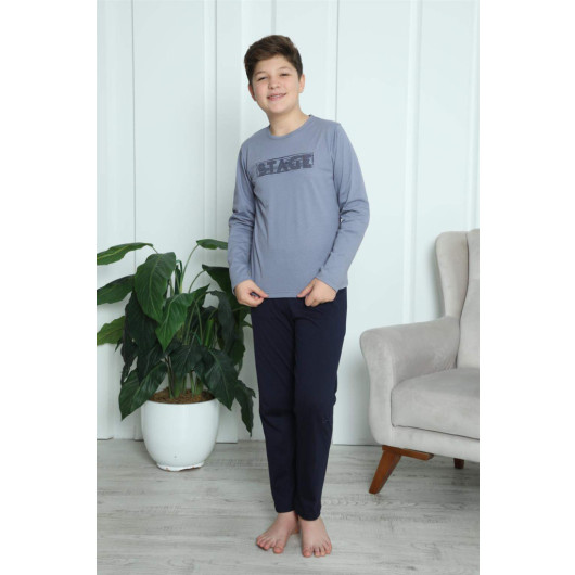 Boy's Combed Cotton Pajama Set 20411