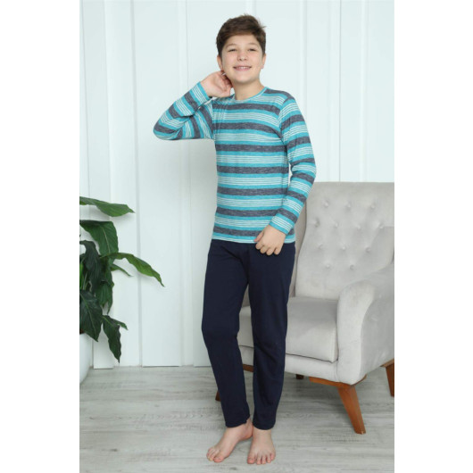 Boy's Combed Cotton Pajama Set 20413
