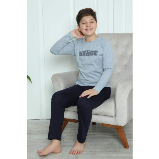Boy's Combed Cotton Pajama Set 20415