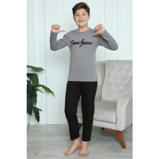 Boy's Combed Cotton Pajama Set 20416