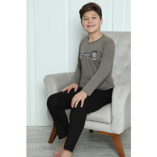 Boy's Combed Cotton Pajama Set